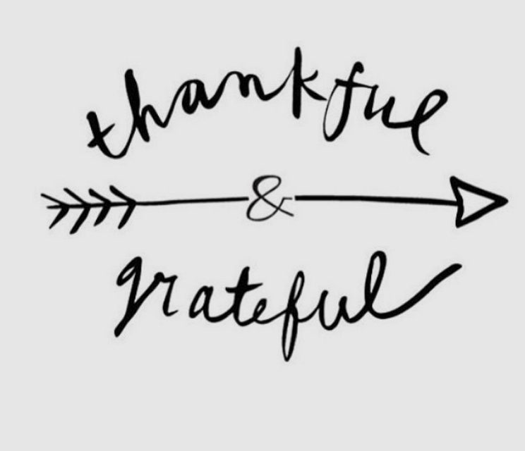 Thankful and grateful