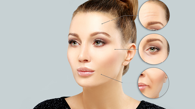 areas of the face where cosmetic injectables can be used